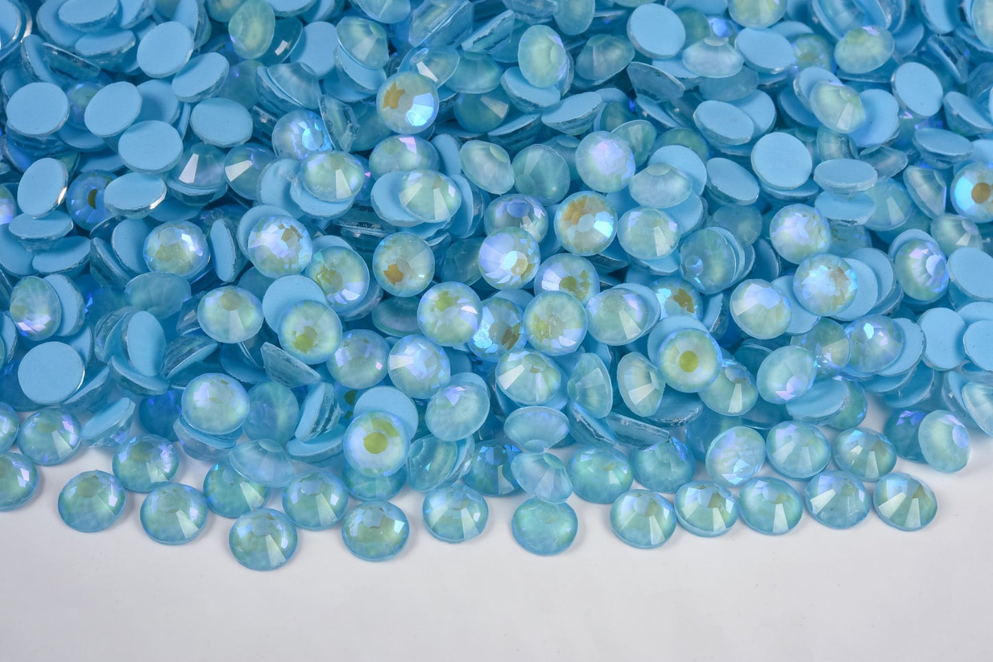 Luminous Ice Blue - Glass Flatback Rhinestones