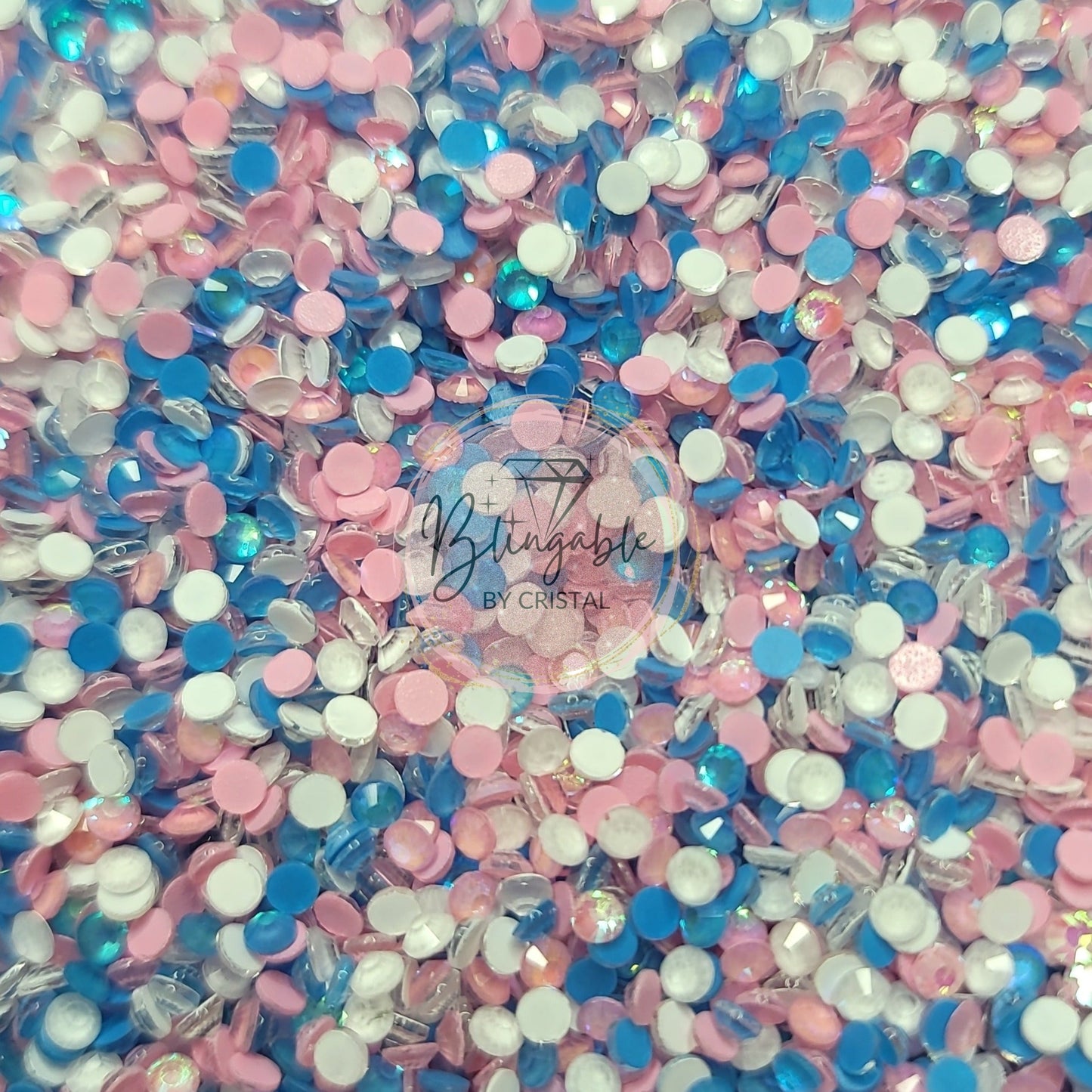 Designer Cotton Candy Pen Mix - ss12 Glass Flatback Rhinestones