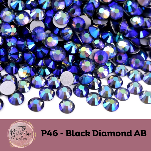 P 46 - Glass Flatback Rhinestone