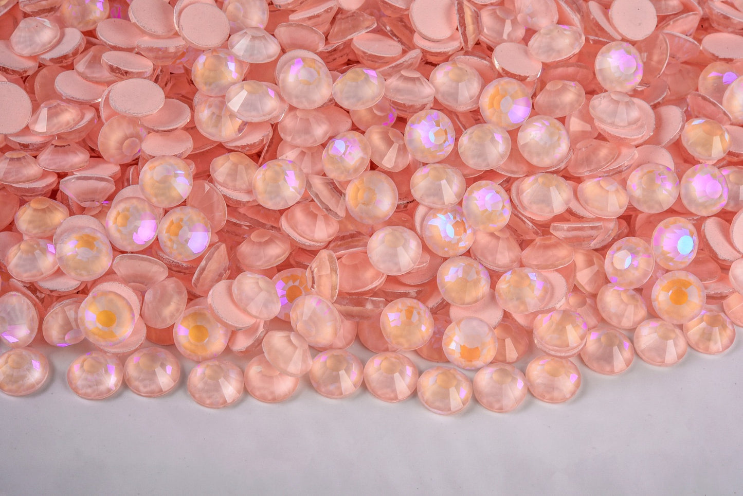 Luminous Peach - Glass Flatback Rhinestones