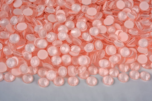 Neon Peach - Glass Flatback Rhinestones