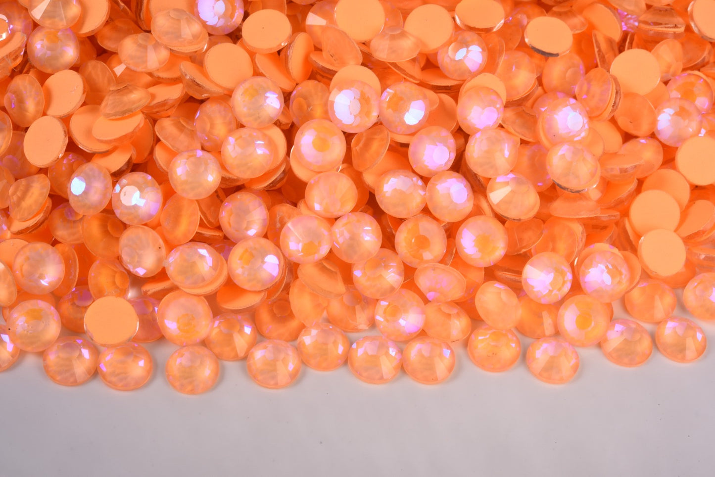 Luminous Apricot - Glass Flatback Rhinestones