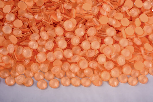 Neon Apricot - Glass Flatback Rhinestones