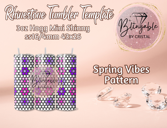 3oz Tumbler Template - Spring Vibes *Digital File*