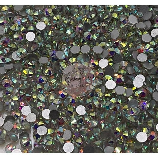 Crystal AB - Glass Flatback Rhinestones