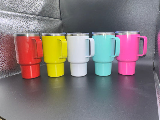 Mini 3 oz Stainless Steel Handle Tumblers - 40 oz Inspired Design