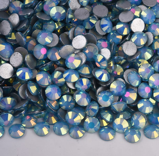 Misty Light Blue - Glass Flatback Rhinestones