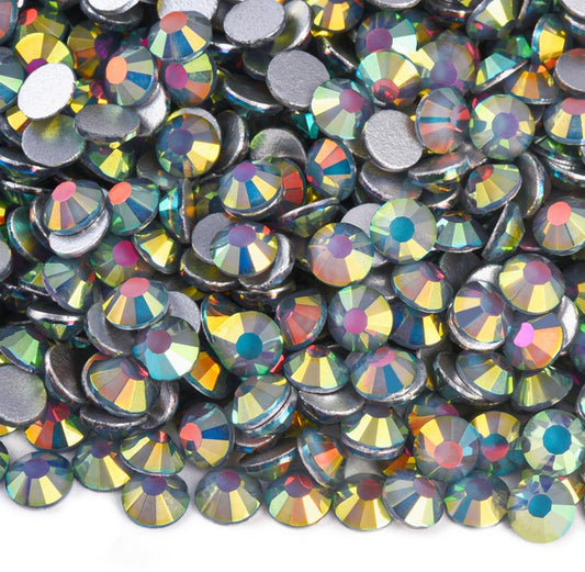 Misty Light Gray - Glass Flatback Rhinestones