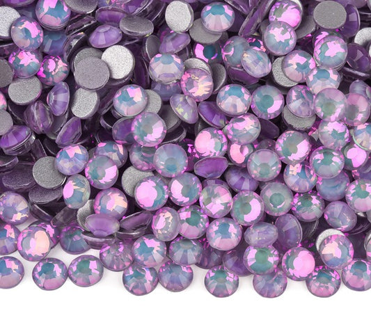 Opalish Purple - Glass Flatback Rhinestones