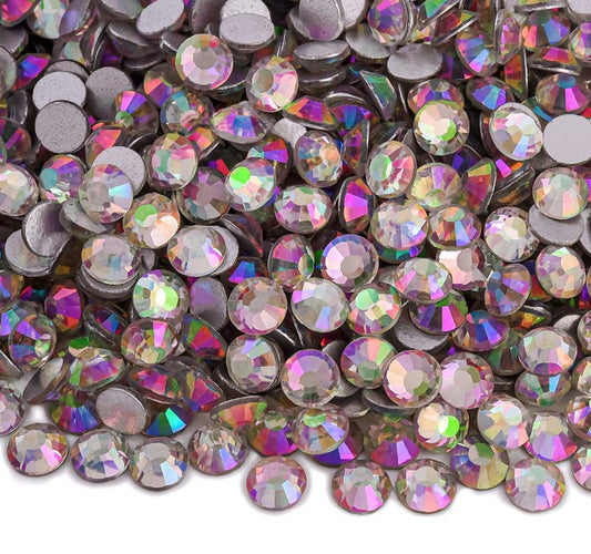 Rainbow Blossom - Glass Flatback Rhinestones