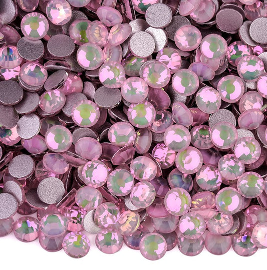 Opalish Pink - Glass Flatback Rhinestones