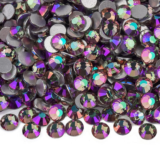 Purple Blossom - Glass Flatback Rhinestones