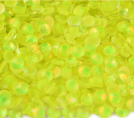 New Cirine Neon Opal - Glass Flatback Rhinestones