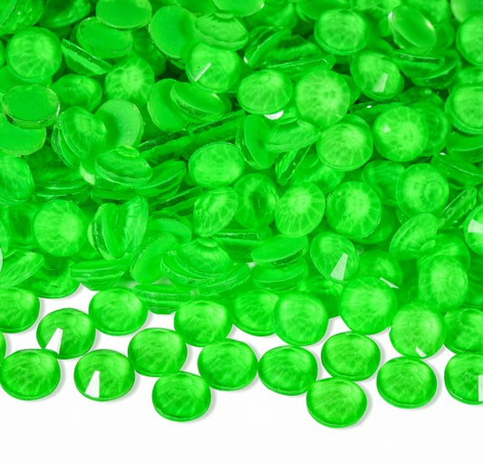 New Emerald Neon - Glass Flatback Rhinestones