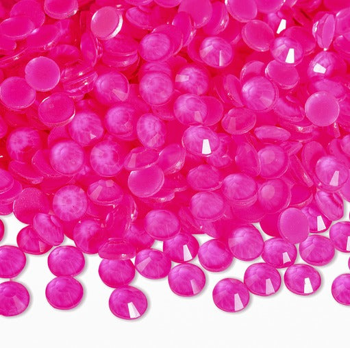 New Rose Neon - Glass Flatback Rhinestones