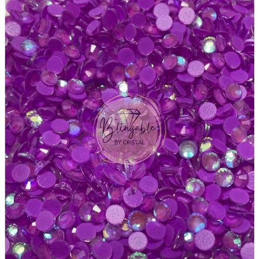 Light Amethyst Luminous - Glass Flatback Rhinestones