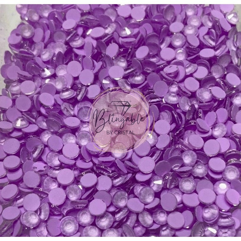 Neon Lavender - Glass Flatback Rhinestones