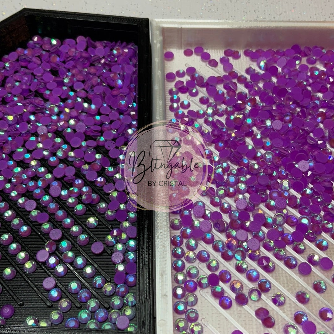 Light Amethyst Luminous - Glass Flatback Rhinestones