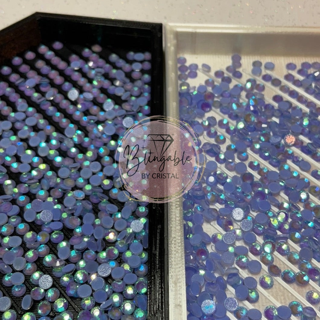 Blue Luminous - Glass Flatback Rhinestones