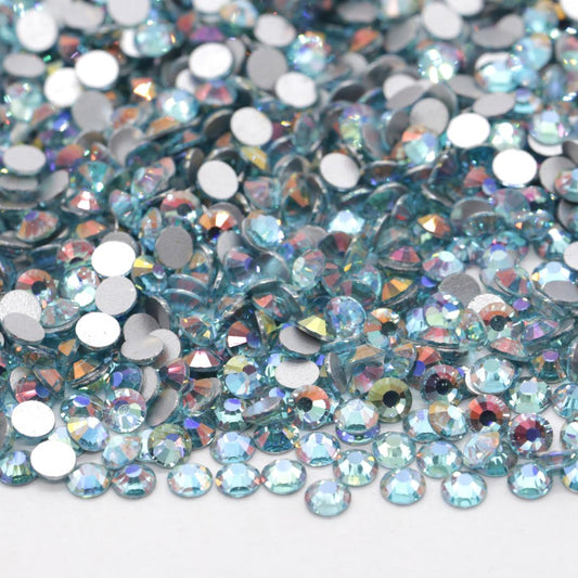 Mystical Aqua - Glass Flatback Rhinestones